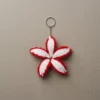 Crimson Edge Lily Keychain