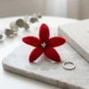 Crimson Lily Keychain