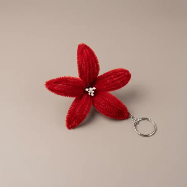Crimson Lily Keychain