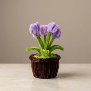 Lilac Tulips Pot