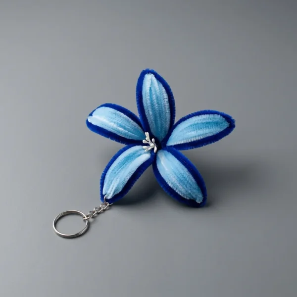 Ocean Breeze Lily Keychain