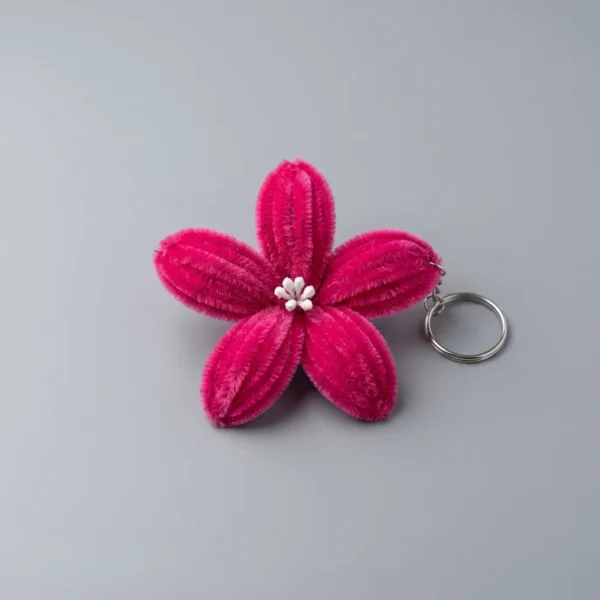 Pink Lily Keychain