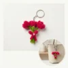 Pink Tulips Bouquet Keychains