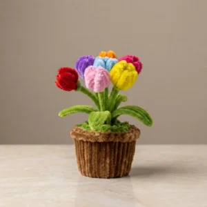 Rainbow Blooms Pot