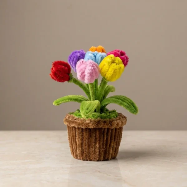 Rainbow Blooms Pot