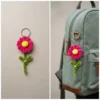 The Pink Daisy Keychain