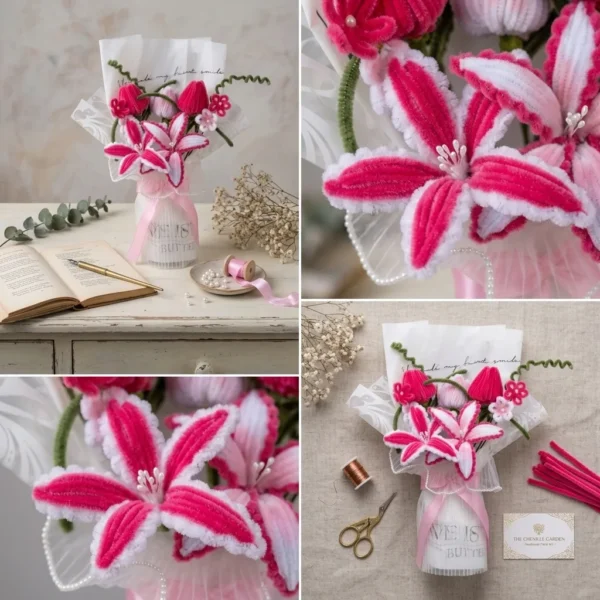 pomelli_photoshoot_image_1_1_0703 The Pink Blossom and Bow Bouquet