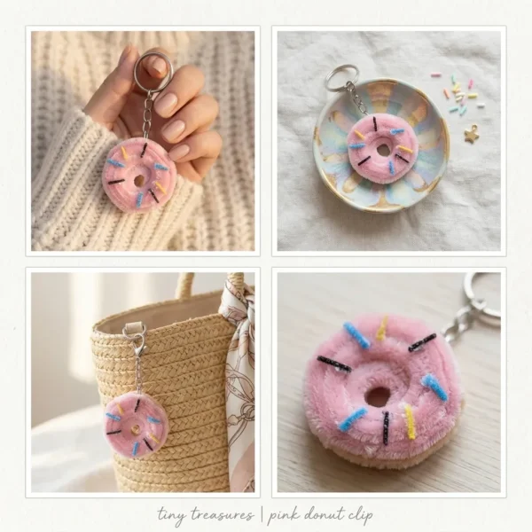 Pink Frosted Keychain 2 (1)