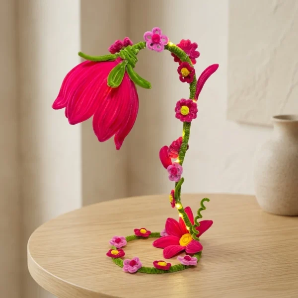 Decorative handmade tulip flower table lamp for home decor
