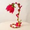 Enchanted Garden handmade pink tulip table lamp