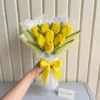 Bright yellow everlasting tulip bouquet for gifting