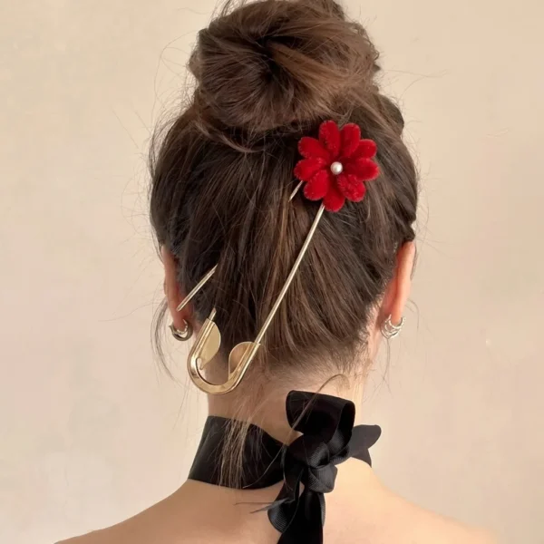 Safety Pin Hair Clip