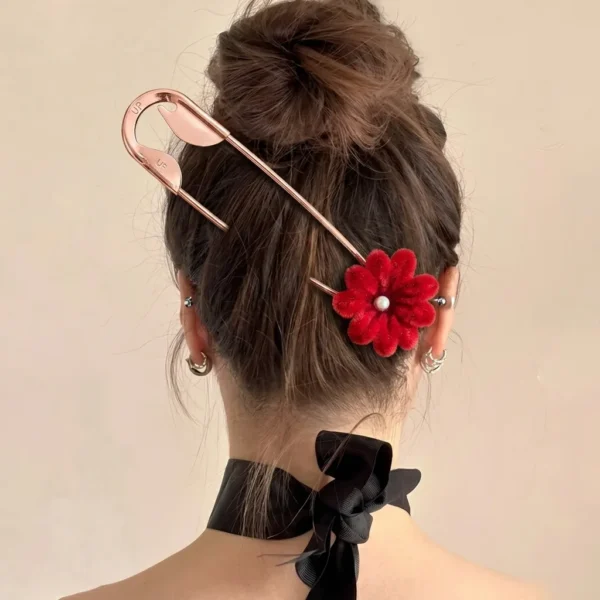 Safety Pin Hair Clip