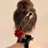 Safety Pin Hair Clip