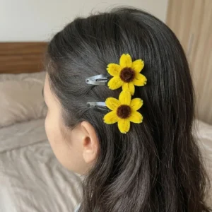 Yellow Sunflower Clips