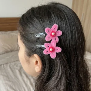 Pink Blossom Clips