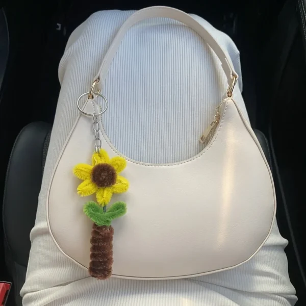Bloom Sprout Sunflower Keychain