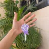 Plush Purple Candy Keychain