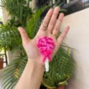 Plush Pink Candy Keychain