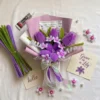 Purple Themed Tulips and Lilies