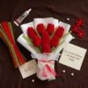 Vintage Ruby Tulips